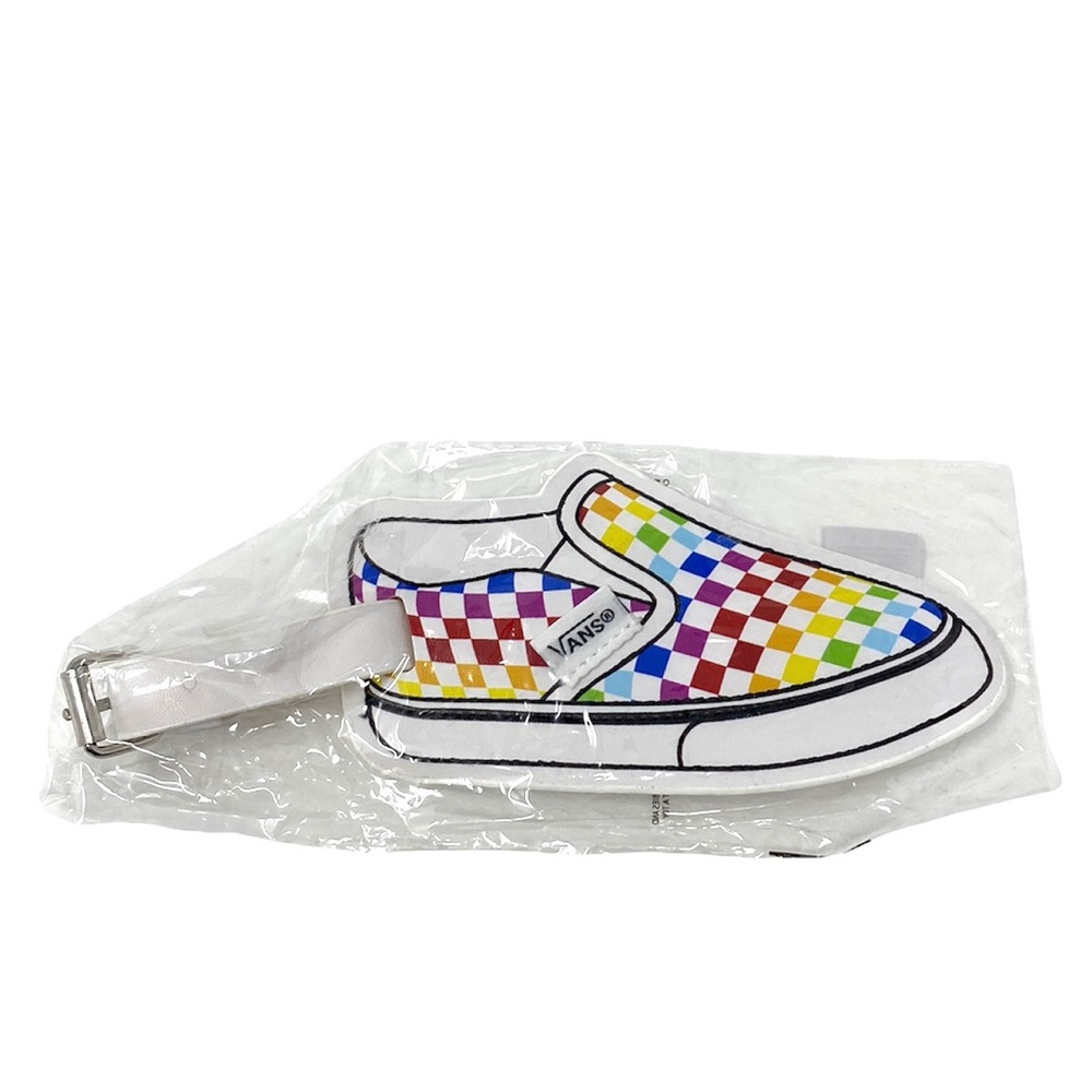 Pack of 3 Vans Family Check Bag Luggage Tag Multi Pride - Picture 7 of 9